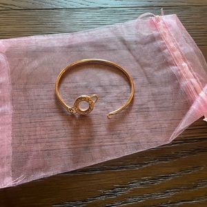 Gold plated authentic Coach snap on Bracelet